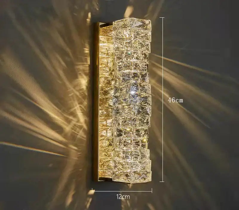 Gold Crystal Warm Sconce