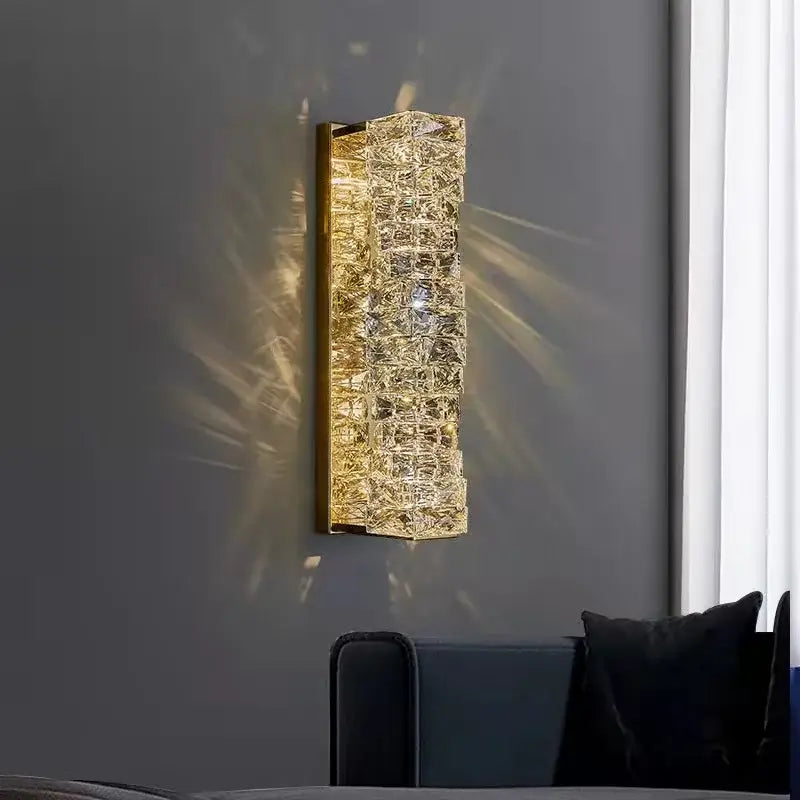 Gold Crystal Warm Sconce