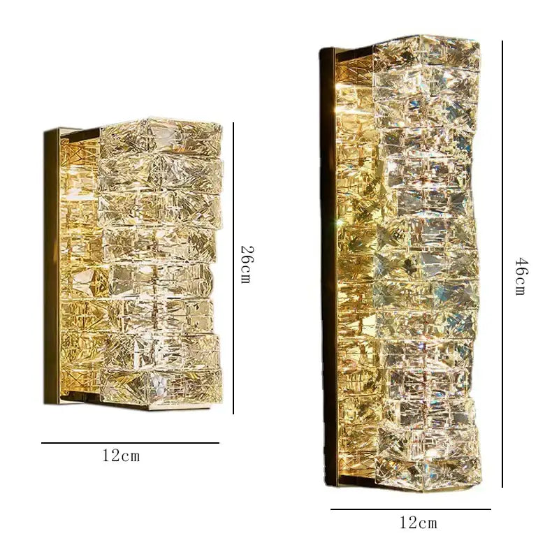 Gold Crystal Warm Sconce