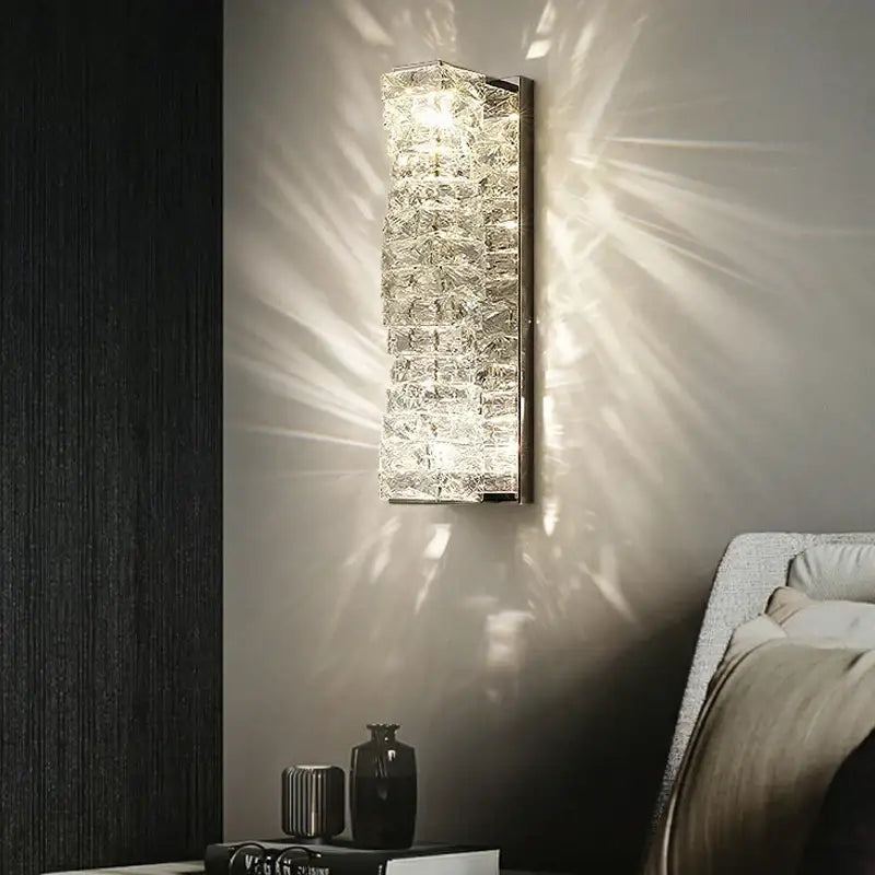 Gold Crystal Warm Sconce