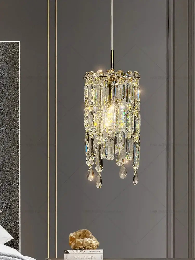 Gold Crystal Headboard Chandelier