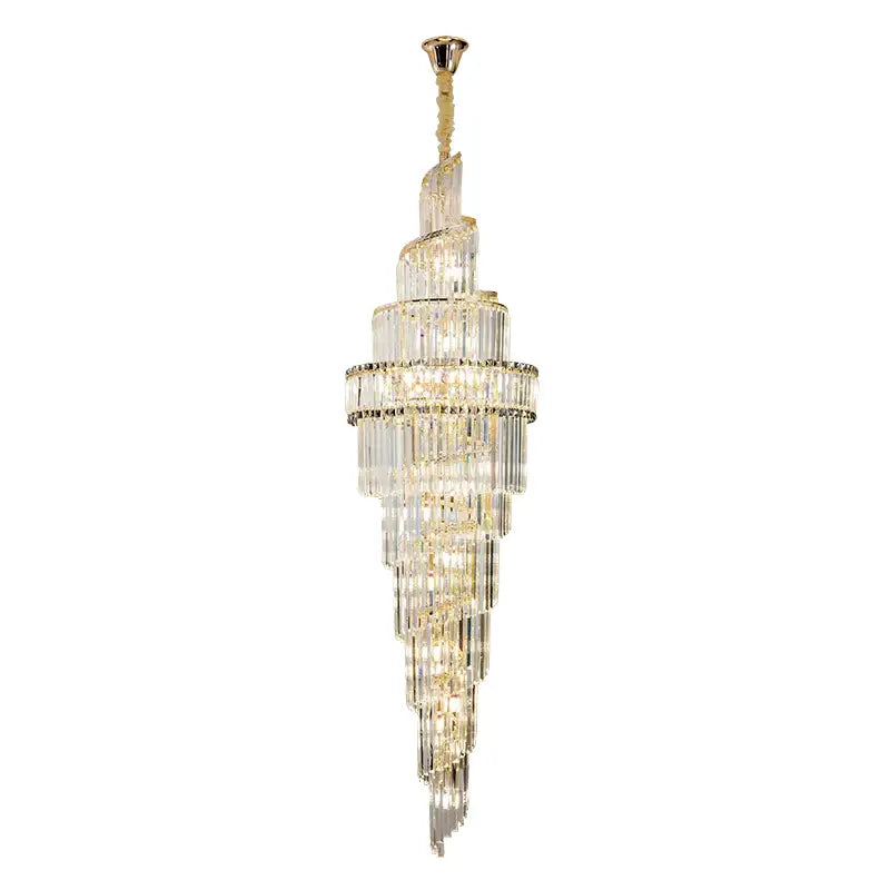 Gold Crystal Hollow Chandelier