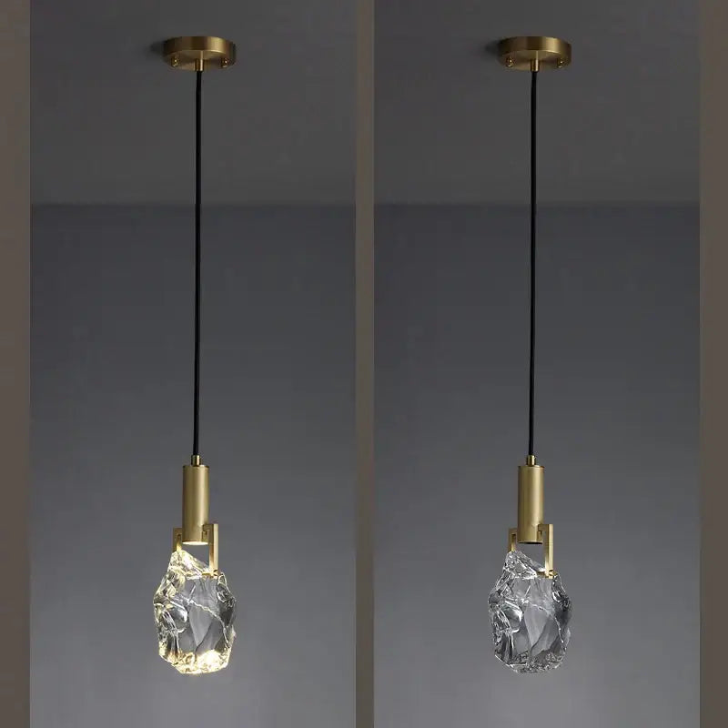 Gold Crystal Bedside Pendant