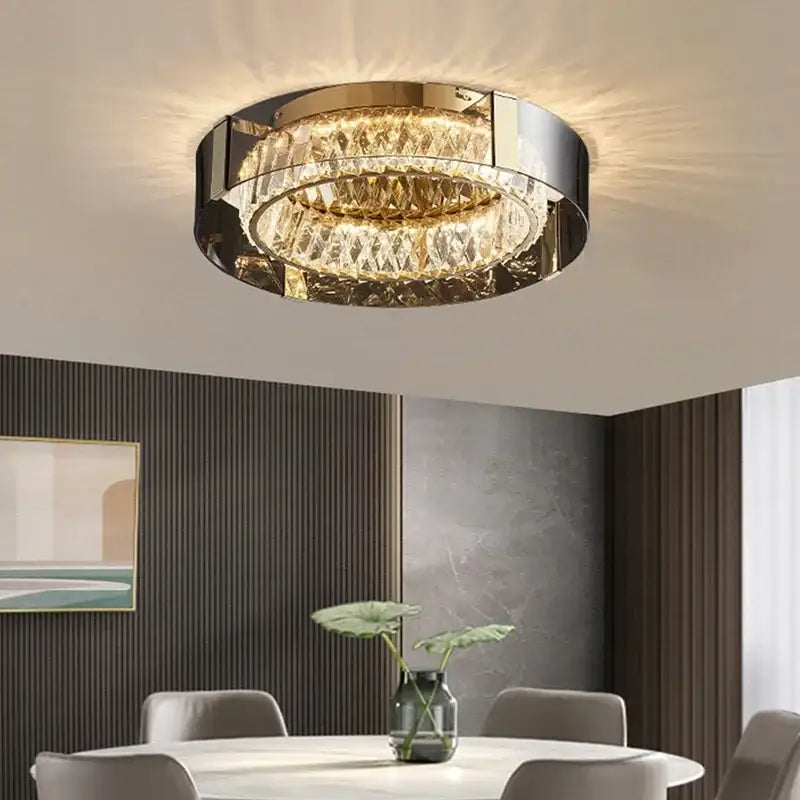 Gold Crystal Ceiling Chandelier 45 To 80cm