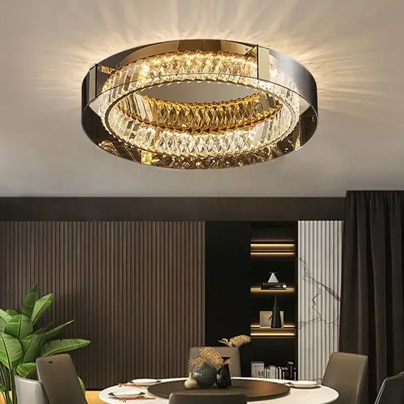 Gold Crystal Ceiling Chandelier 45 To 80cm