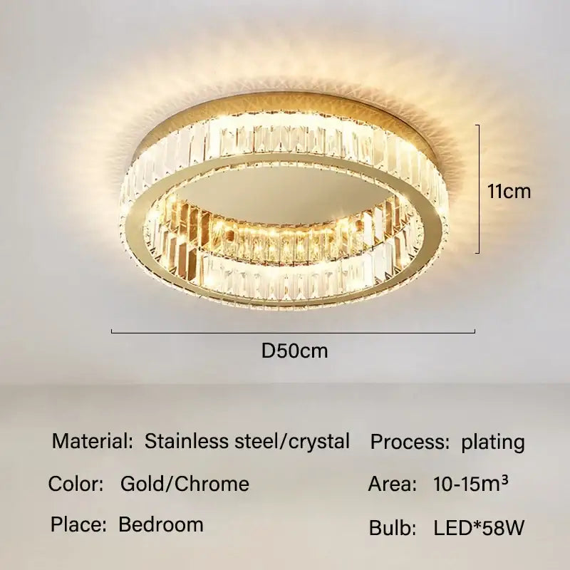 Gold Crystal Lighting Chandelier