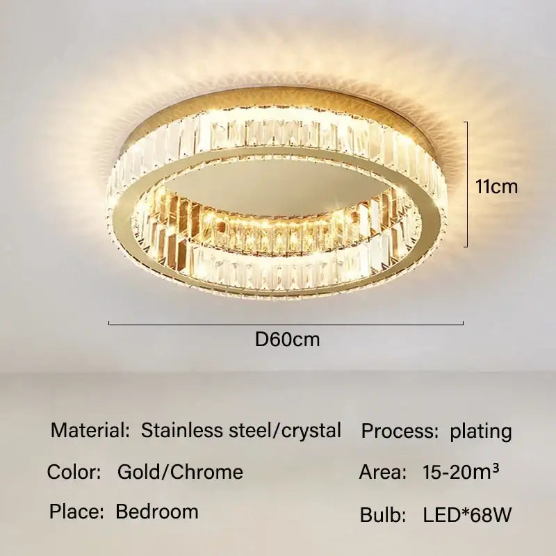 Gold Crystal Lighting Chandelier