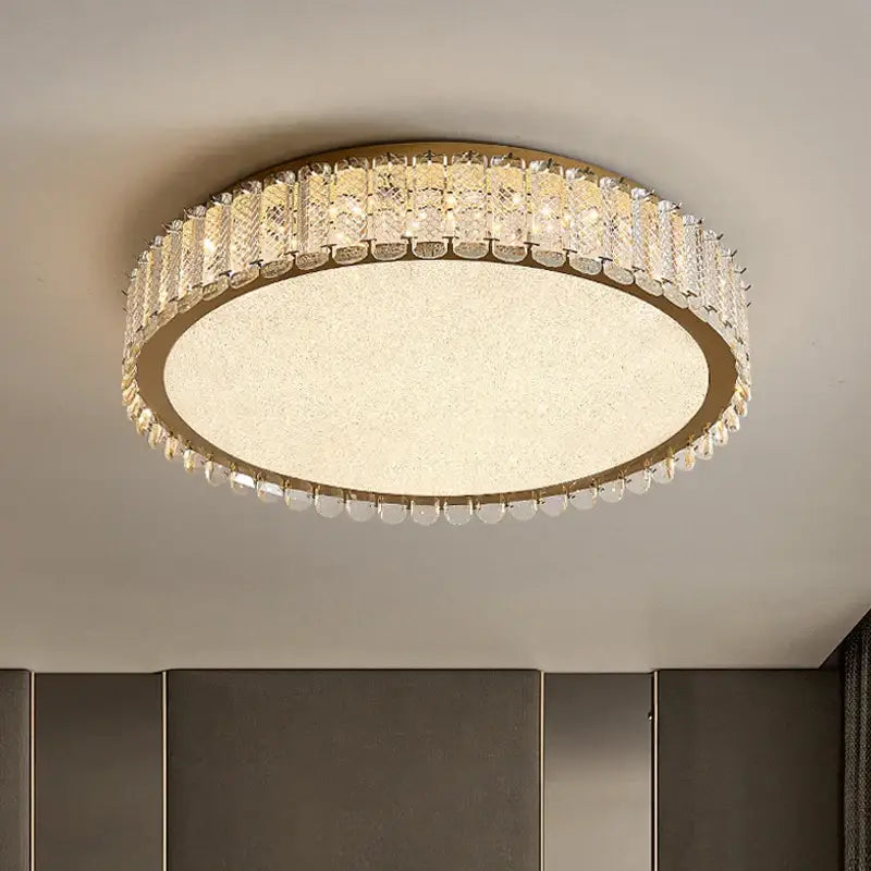 Gold Crystal Ceiling Light Adjustable Mood Lighting