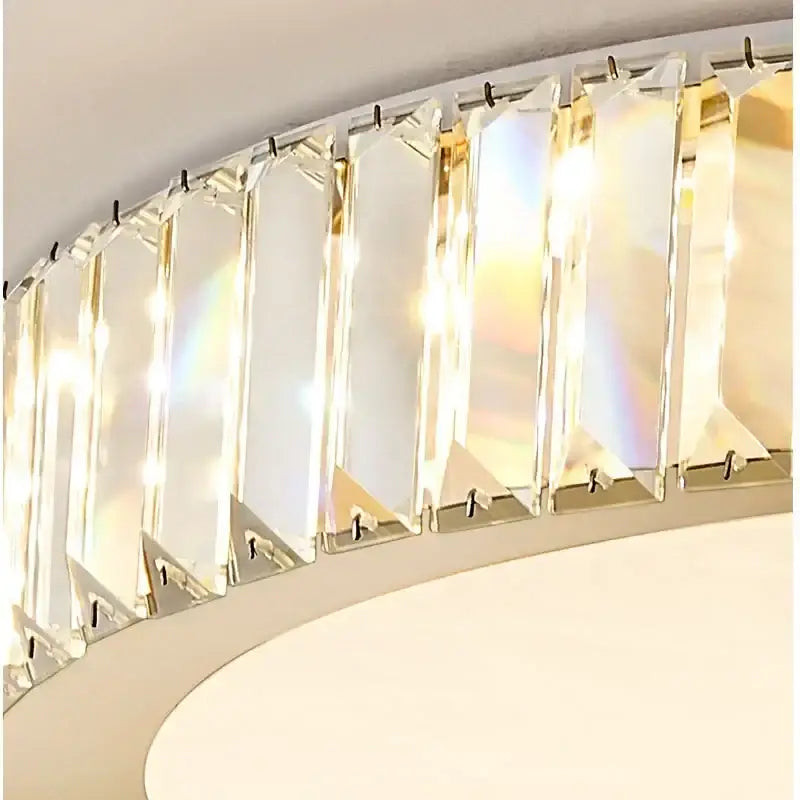 Gold Crystal Moon Ceiling Light