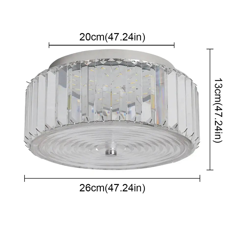 Gold Crystal Dining Chandelier Compact 27cm