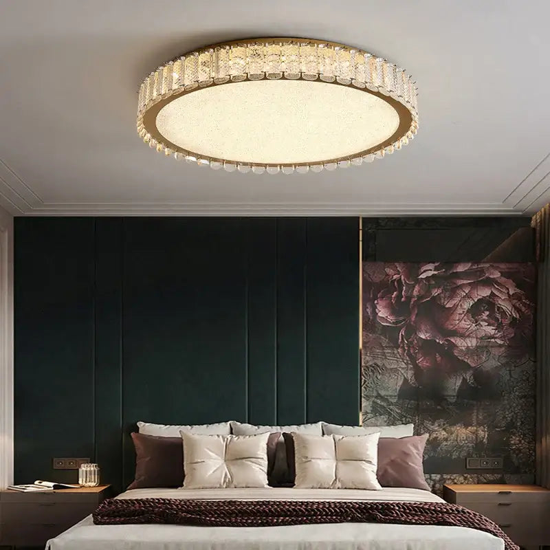 Gold Crystal Living Fixture