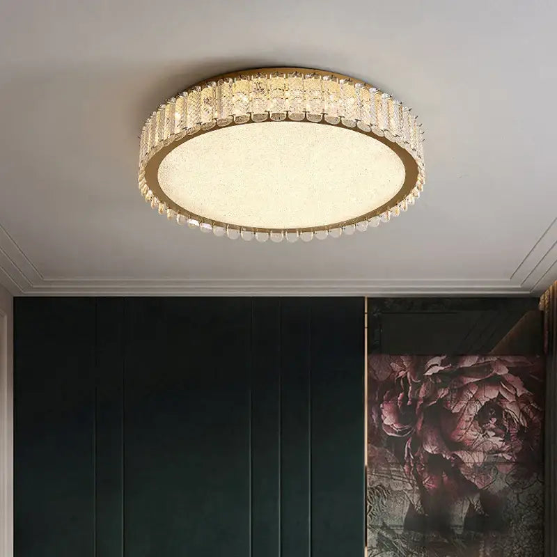 Gold Crystal Living Fixture