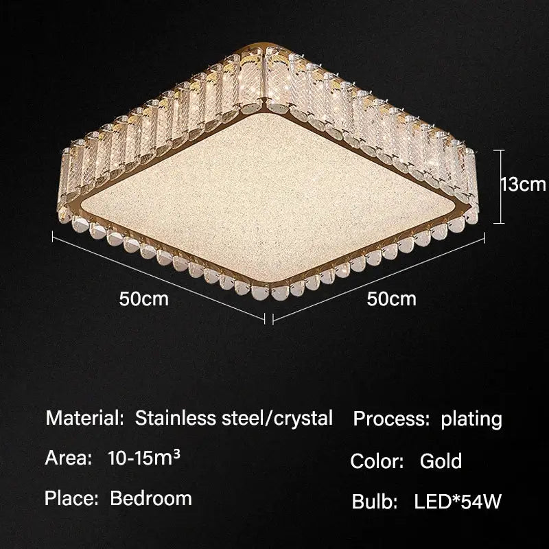 Gold Crystal Living Fixture