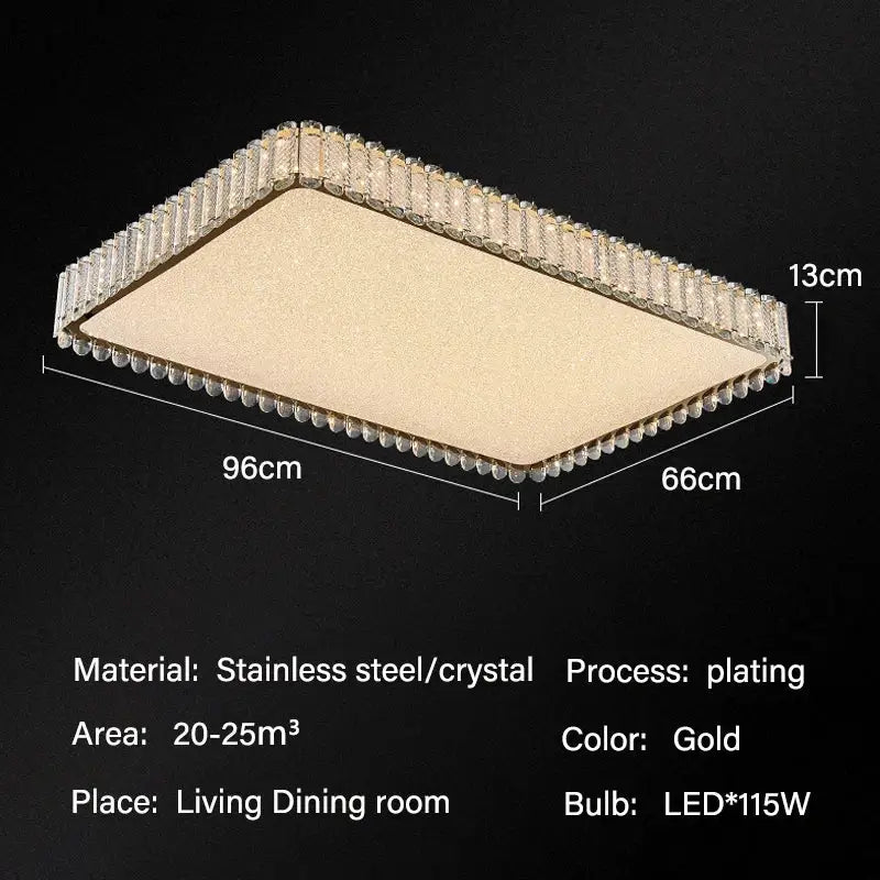 Gold Crystal Living Fixture