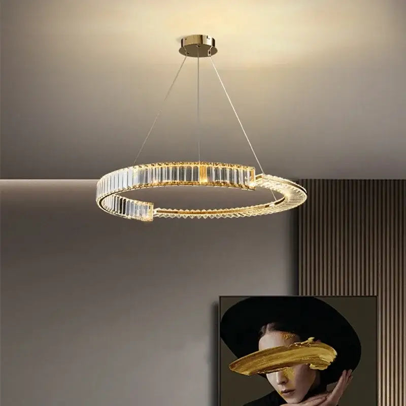 Gold Crystal 100cm Dining Chandelier