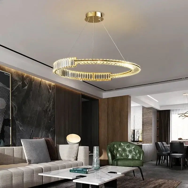 Gold Crystal 100cm Dining Chandelier