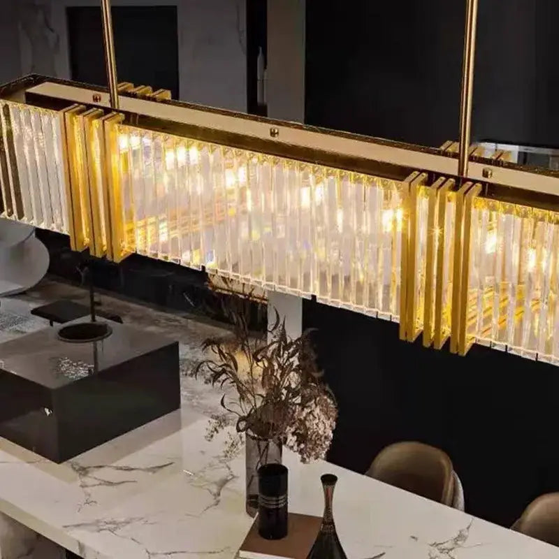 Gold Crystal Kitchen Chandelier
