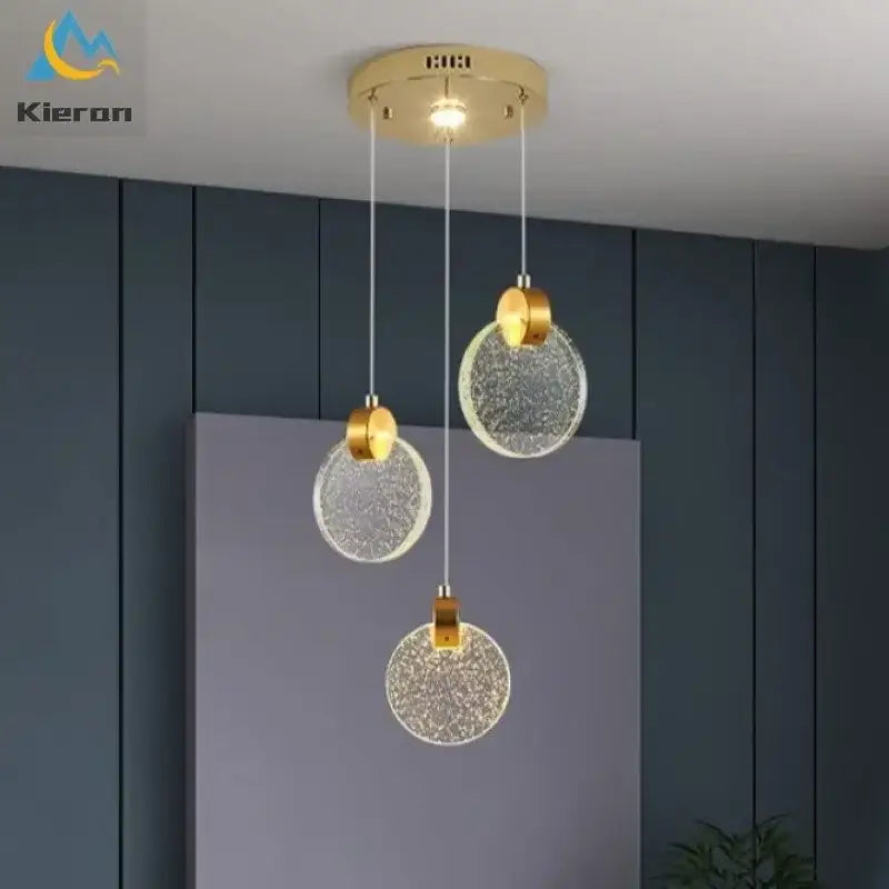 Gold Crystal Dining Pendant 16-Head Design