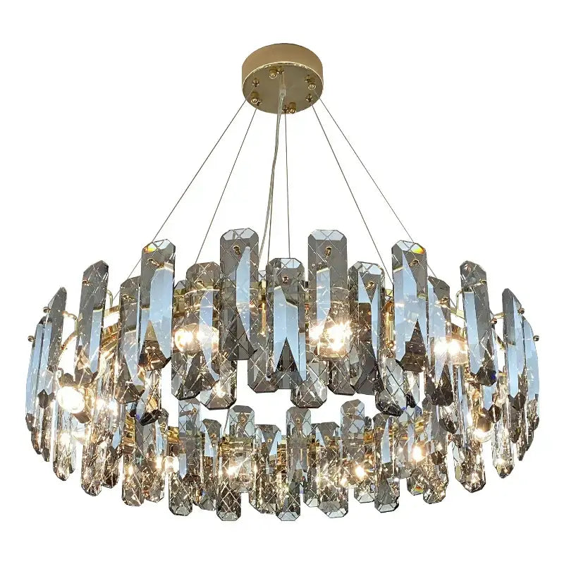 Gold Crystal 100cm Living Chandelier