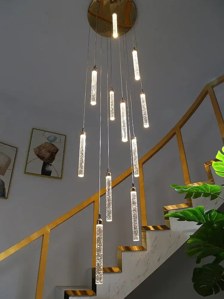 Gold Crystal Chandelier Light Up To 36 Lights