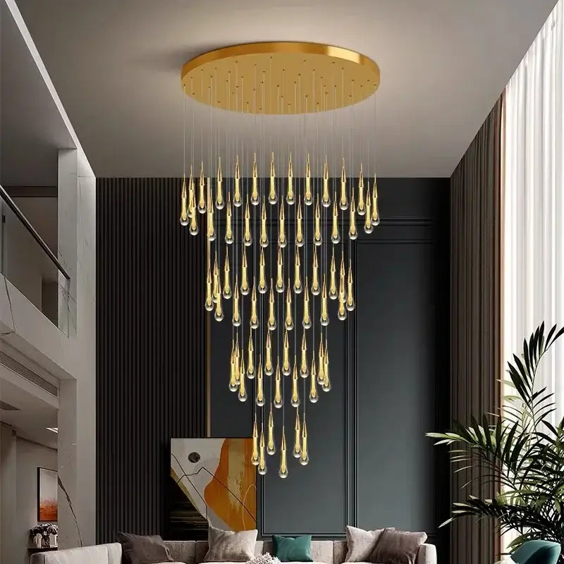 Chrome Crystal Teardrop Light