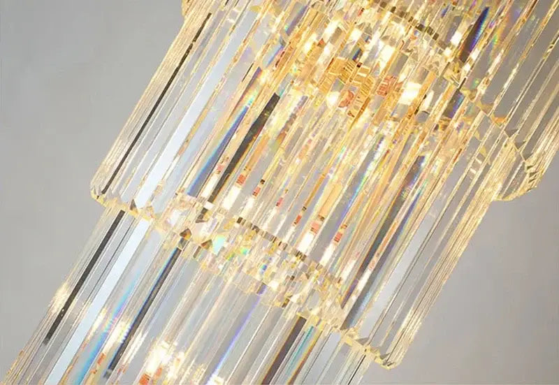 Amber Crystal Pendant Chandelier