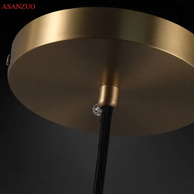 Gold Crystal Bedroom Pendant Lamp