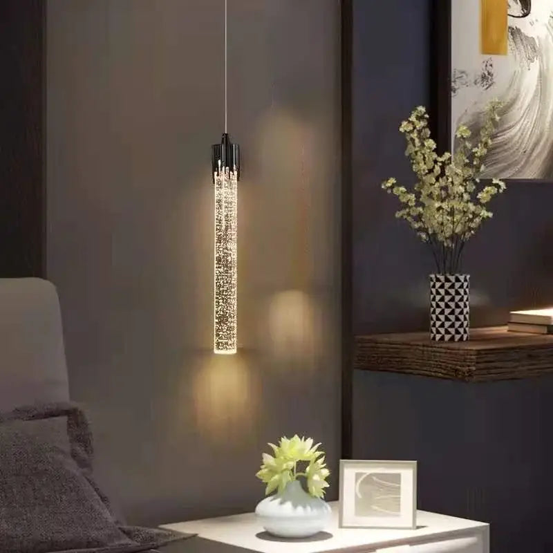 Gold Crystal 2-Head Pendant Light