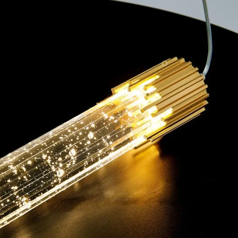 Gold Crystal 2-Head Pendant Light