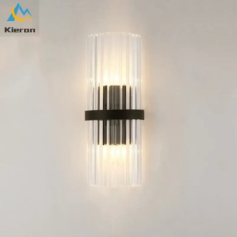 Gold Crystal Geometric Sconce