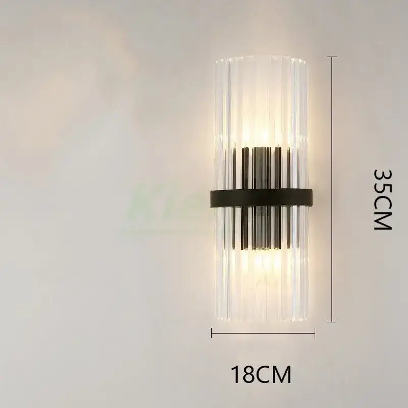 Gold Crystal Geometric Sconce