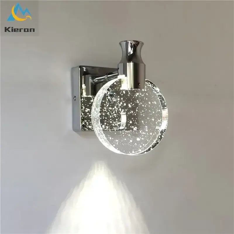 Gold Crystal Pull Rope Sconce