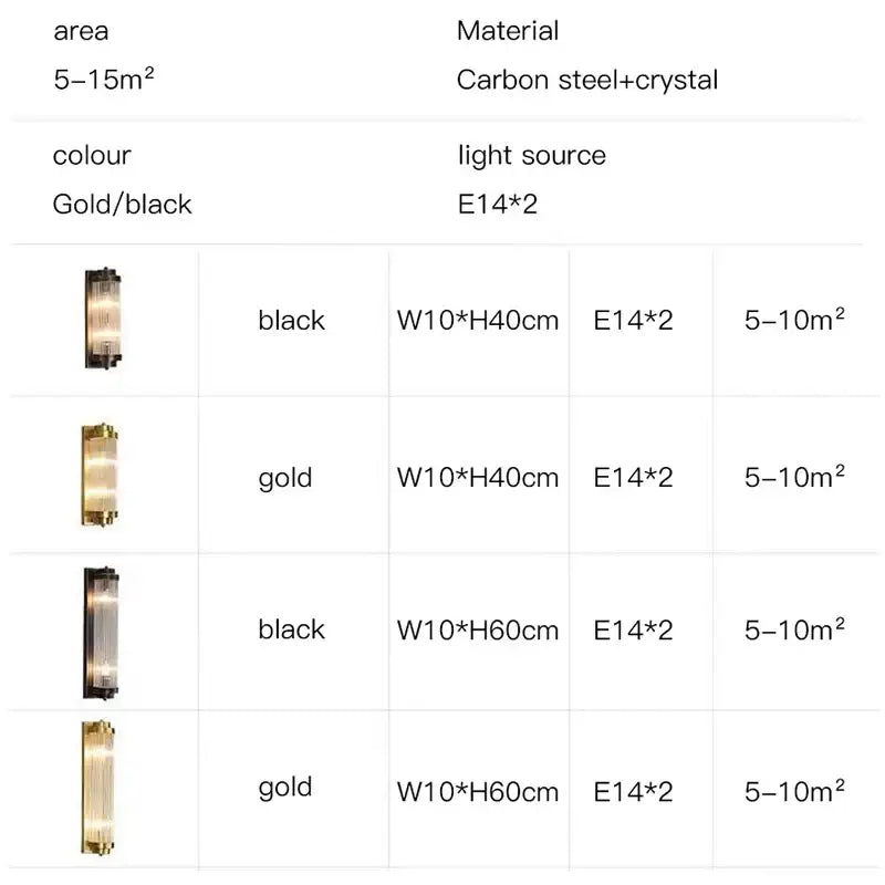 Warm Gold Crystal Sconce