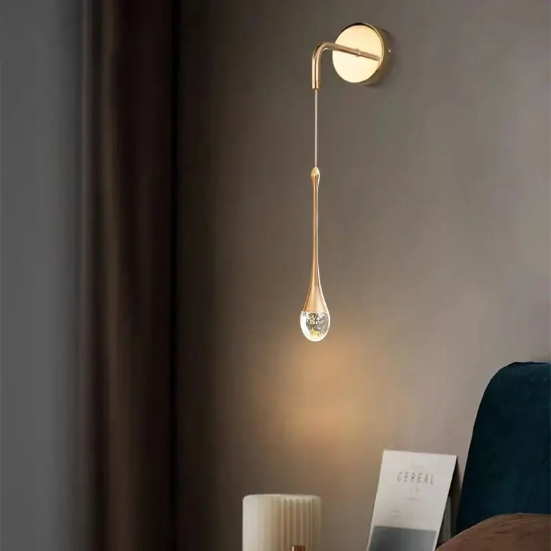 Brass Teardrop Wall Sconce