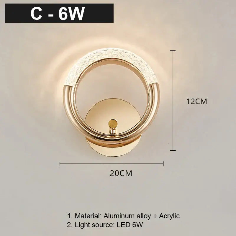 Nordic Gold Crystal Sconce