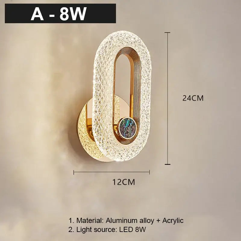 Nordic Gold Crystal Sconce