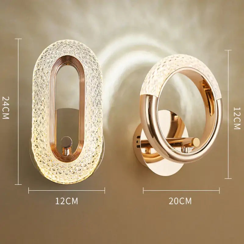 Nordic Gold Crystal Sconce