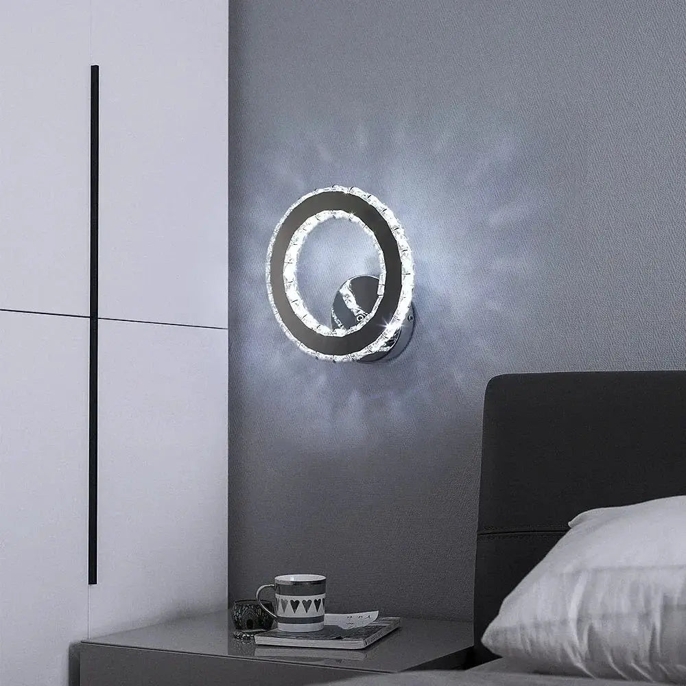 Glass Crystal Wall Sconce