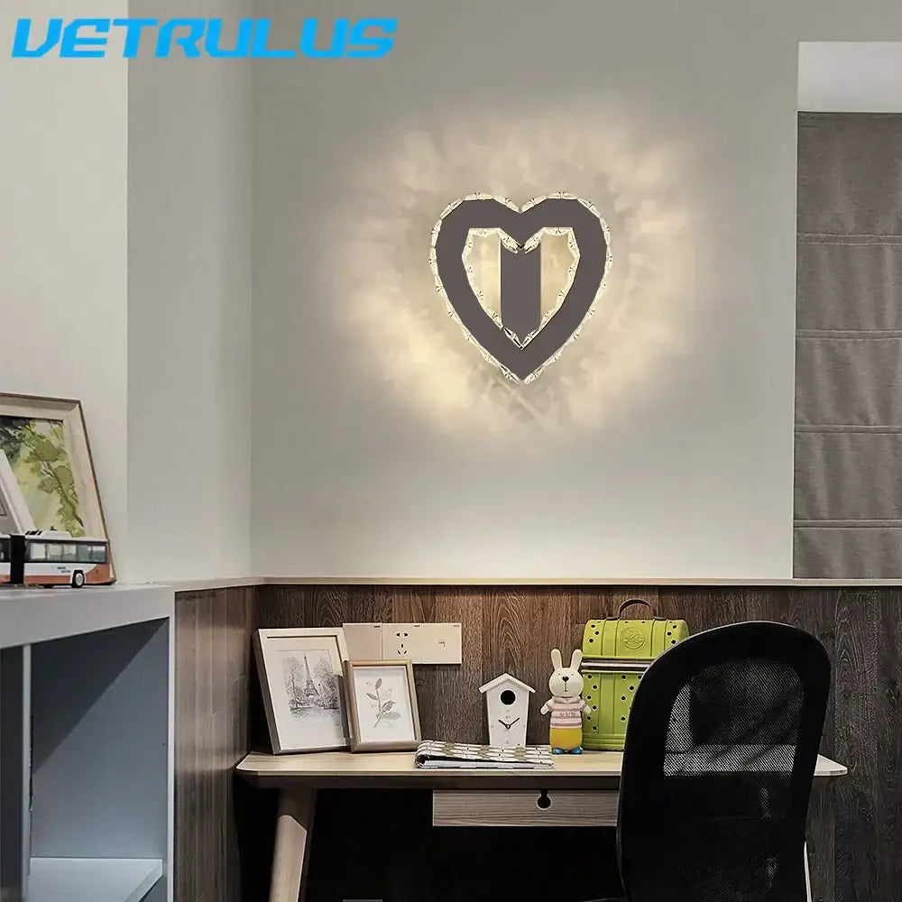 Glass Crystal Wall Sconce