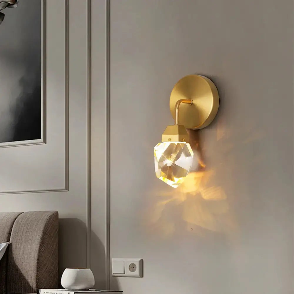 Gold Art Deco Wall Light