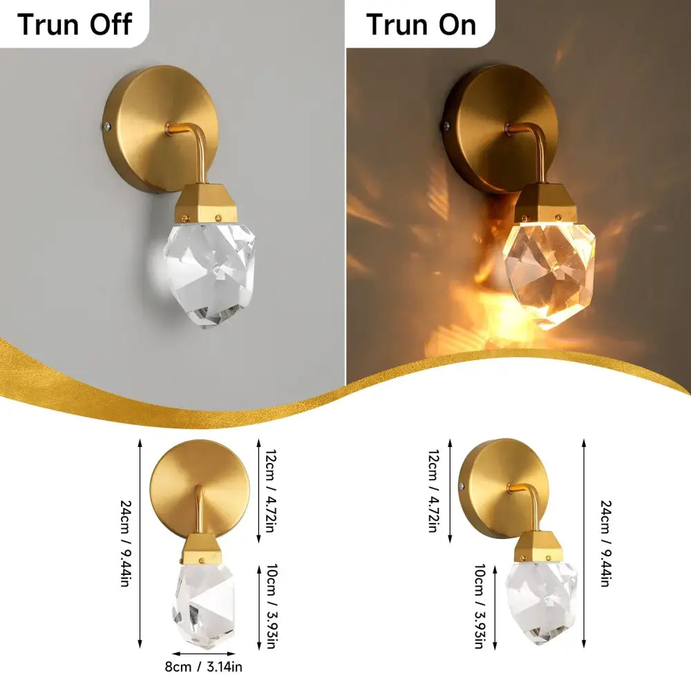 Gold Art Deco Wall Light