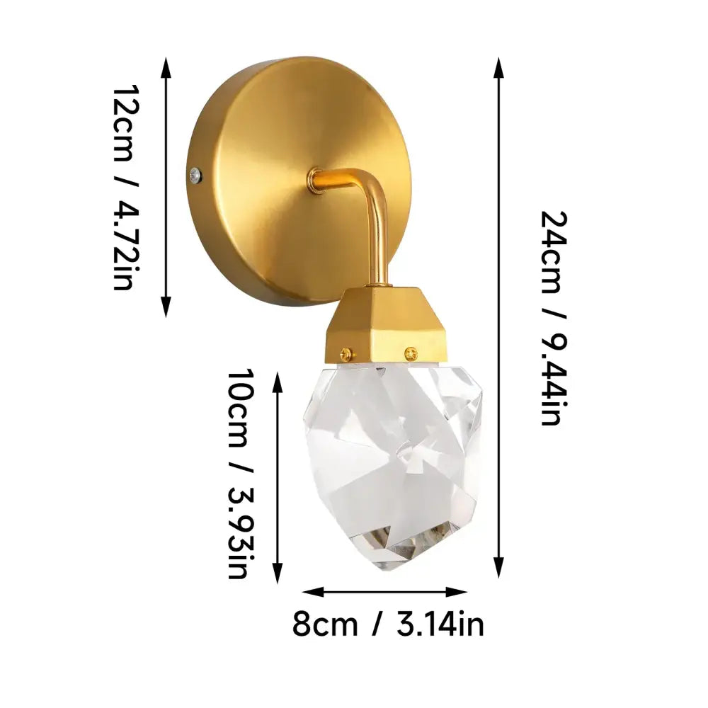 Gold Art Deco Wall Light