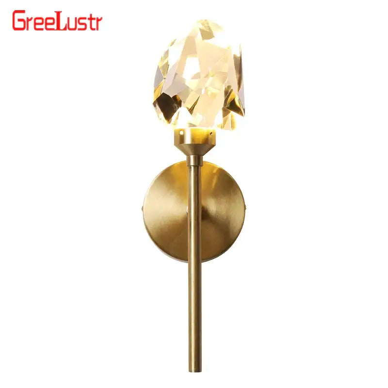Copper Crystal Wall Fixture