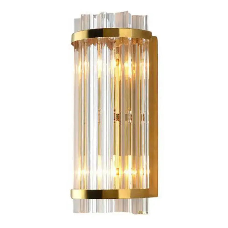 Gold Crystal Living Room Wall Sconce
