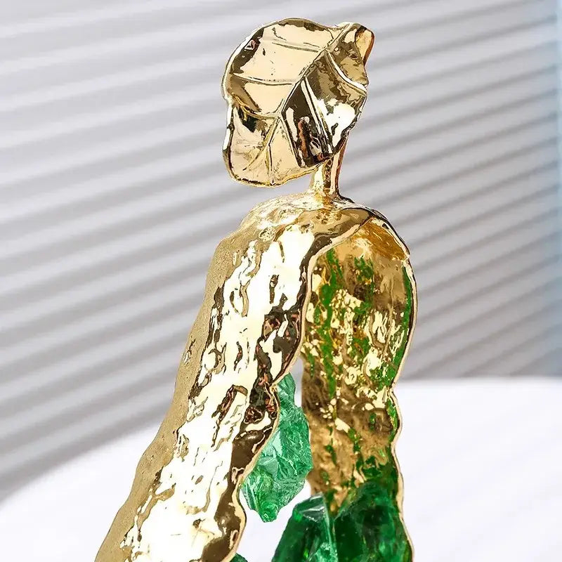 Gold Crystal Fruit Sculptures