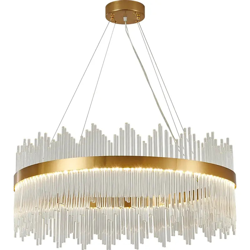 Gold Crystal Round 120cm Nordic Chandelier