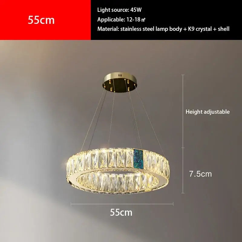 Gold Crystal 85cm Ceiling Chandelier