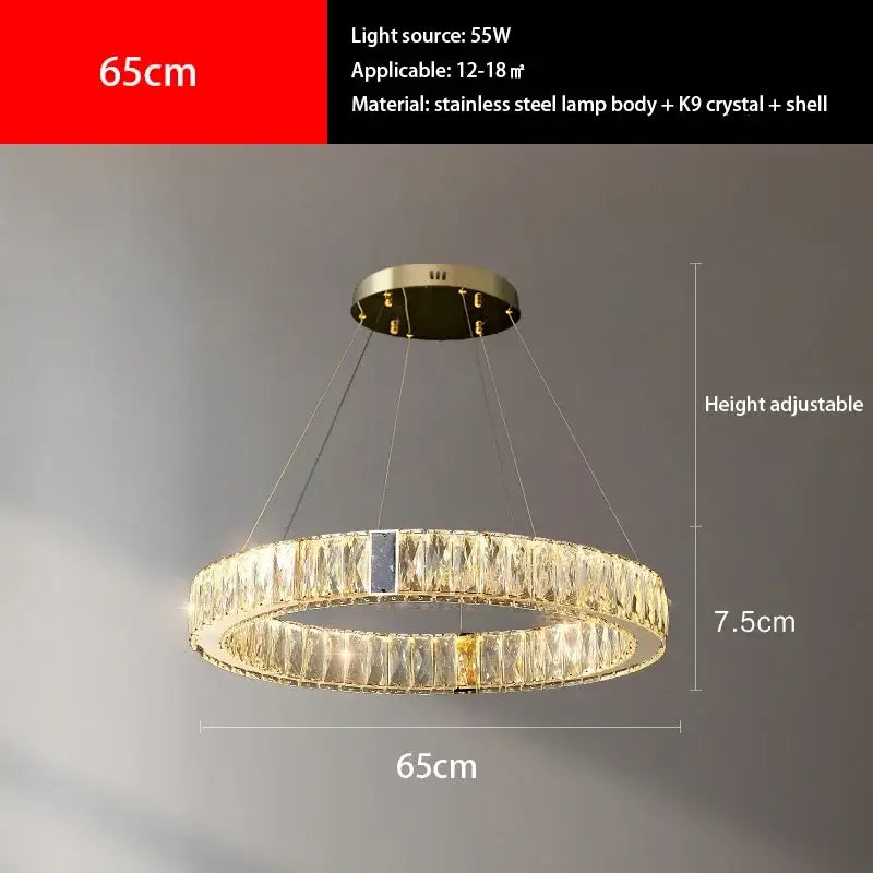 Gold Crystal 85cm Ceiling Chandelier