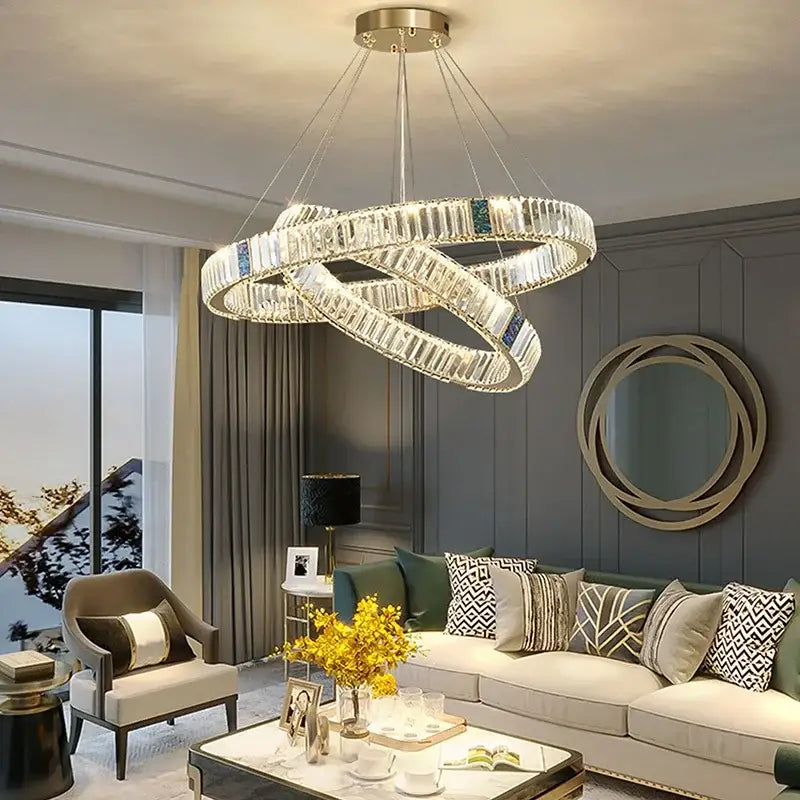Gold Crystal 85cm Ceiling Chandelier