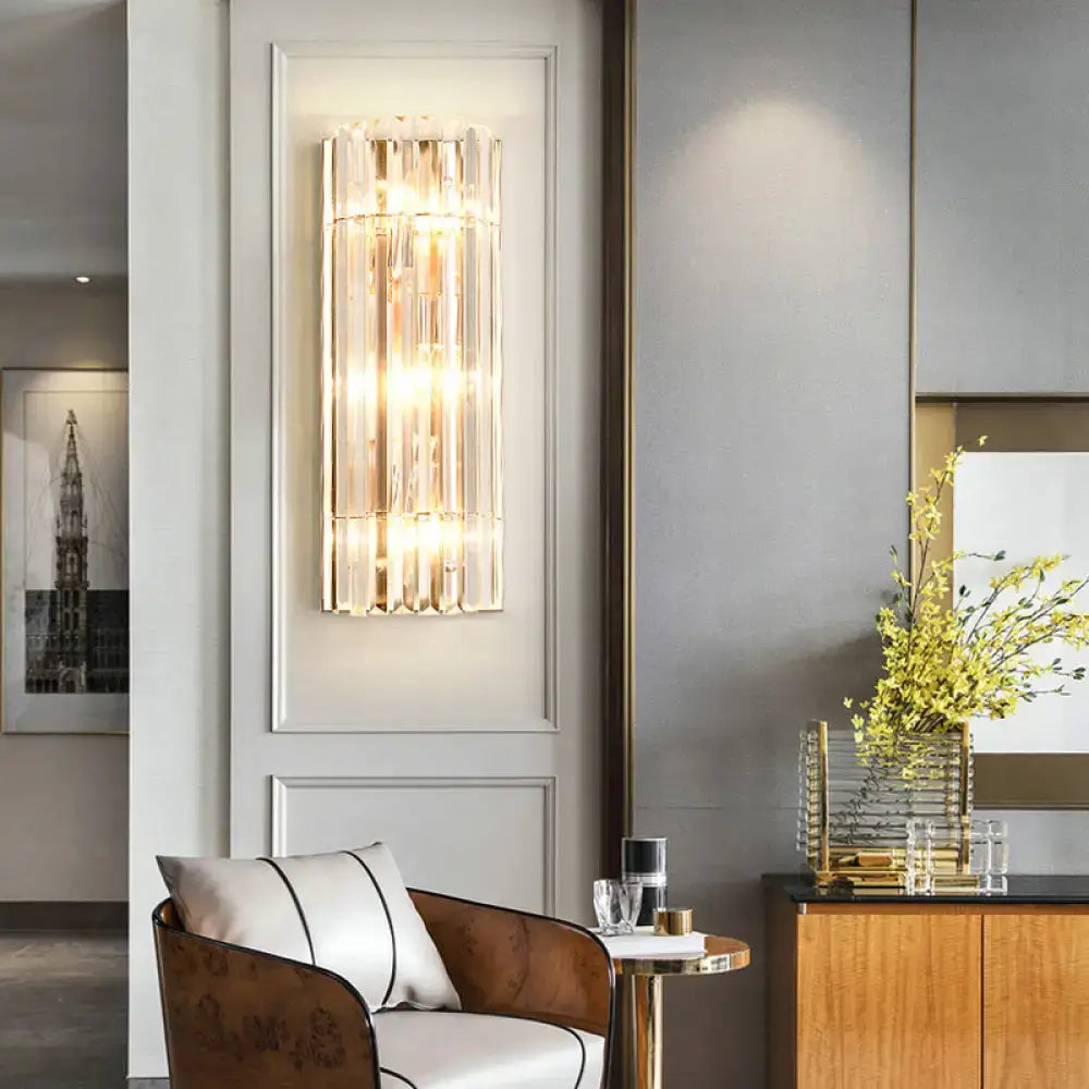 Gold Crystal Dining Area Wall Sconce